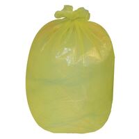 Jantex Large Bin Bags in Yellow - Medium Duty - 90 Ltr - 10 kg - 200 pc