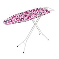 Nisbets Kuma Ironing Board in Silver with Cotton Cover - Anti Slip & Rubber Feet