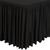 Table Top Black Cover & Skirting Decoration in Black 1820x740x750mm