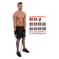 Deuser Expander Fitness Training Sport Zugfeder Widerstand 20-100 kg, blau