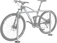 Fahrrad-Anlehnbügel RAL, L 1000 mm zum Aufdübeln