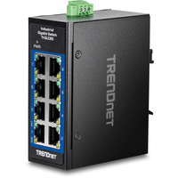 TRENDnet TI-GLC80 8-poorts Gigabit industriële DIN-rail Mini