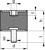 Gummi-Metall-Puffer zylindrisch Typ B D20xH25mm M6x18 NR57