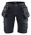 Damen Handwerker Shorts X1900 Stretch marineblau/schwarz