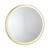 Deckenleuchte, Kranz Messing poliert / Glas opal glänzend, Ø 39cm, 2x E27 max. 75W