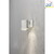 Außen-Wandstrahler MODENA, mit Reflektor für indirekten Lichtanteil, GU10 max. 35W, Stahl galvanisiert / Acrylglas klar