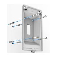 e430H Wall bracket single gang junction box