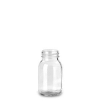 125ml Wide-mouth bottles without closure soda-lime glass