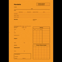 AdvoBedarf Handaktenbogen, Tauenkarton, orange, orange