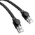 Kabel przewód sieciowy Ethernet Cat 6 RJ-45 1000Mb/s płaski 30m czarny