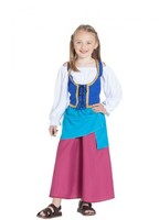 Disfraz de Campesina Medieval para niña 7-9A