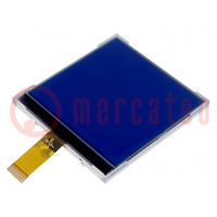 Display: LCD; graphical; 128x128; STN Negative; 71.2x77x4.8mm