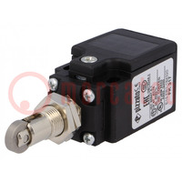 Limit switch; transversal metal roller Ø12mm; NO + NC; 10A; IP67