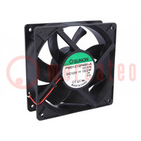 Fan: DC; axial; 12VDC; 120x120x38mm; 322.8m3/h; 54dBA; ball bearing