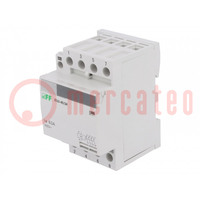 Contactor: 4-pole installation; 63A; 24VAC; NO x4; IP20; -25÷50°C
