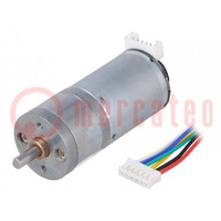 Motor: DC; with encoder,with gearbox; 12VDC; 5.5A; Shaft: D spring