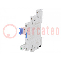 Socket; PIN: 5; 10A; 250VAC; for DIN rail mounting