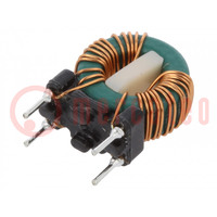 Inductor: wire; THT; 1mH; 900mA; 100mΩ; 230VAC; 4.5x10mm; -20÷50%