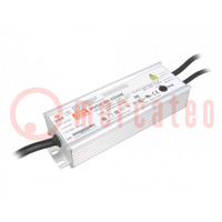 Power supply: switched-mode; LED; 65.1W; 18÷186VDC; 210÷350mA