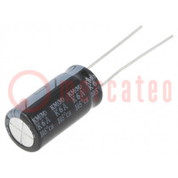 Kondenzátor: elektrolit; THT; 100uF; 100VDC; Ø10x20mm; ±20%