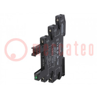 Socket; 6A; RSL1AB4BD; for DIN rail mounting; screw terminals