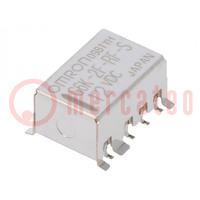 Relay: electromagnetic; DPDT; Ucoil: 12VDC; Icontacts max: 1A; SMD