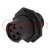 Connector: circular; socket; for panel mounting,front side nut