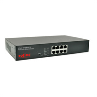 ROLINE Switch Fast Ethernet PoE, 130W, 8 ports