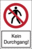 Warnaufsteller - Für Fußgänger verboten, Kein Durchgang!, Weiß, 48 x 25 cm