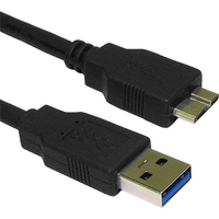Cablenet 2m USB 3.0 Type A Male - Micro Type B Black Cable