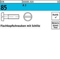 Flachkopfschraube DIN 85/ISO 1580 Schlit