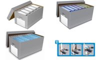 ELBA tric Archiv- und Transportbox für A4, grau/weiß (61083427)