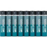 Bateria alkaliczna, AAA (LR03), AAA, 1.5V, Sencor, Folia, 8-pack