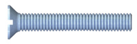 Schraubengrafik - Gewindeschrauben Senkkopf DIN 963 Stahl verzinkt Blau chromatiert