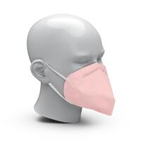 Artikelbild Respiratory Mask "Multi” FFP2 NR, set of 10, black, pink