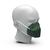 Artikelbild Masque respiratoire "Colour" FFP2 NR, kit de 10, vert sombre