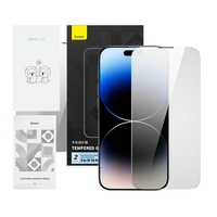 PRIVACY PROTECTION TEMPERED GLASS BASEUS CRYSTAL SERIES IP 14 PRO P60012018201-01