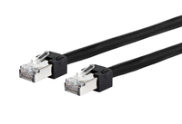 Patchkabel Cat.6 Ultraflex500 VoIP AWG 26 1,0 m schwarz