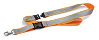DURABLE Sicherheits-Textilband reflektierend, mit Karabiner und Sicherheitsverschluss, orange