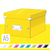 Archivbox Click & Store WOW Klein, Graukarton, gelb