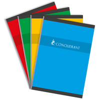 Conquerant 100102385 bloc-notes A4 192 feuilles Rouge, Vert, Jaune, Bleu