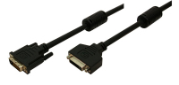 LogiLink DVI-D 5m cable DVI Negro