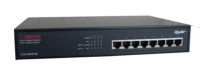Longshine LCS-GSP8108 commutateur réseau Gigabit Ethernet (10/100/1000) Connexion Ethernet, supportant l'alimentation via ce port (PoE) Noir