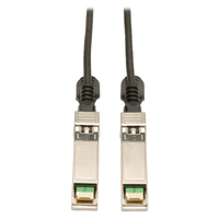 Tripp Lite N280-06M-BK Cable de Cobre Twinax Pasivo, SFP+ 10Gbase-CU Compatible con SFP-H10GB-CU5M, Negro, 6.1 m [20 pies]