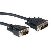 ROLINE 11.04.5420 adaptador de cable de vídeo 2 m DVI-A VGA (D-Sub) Negro
