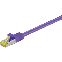 Goobay RJ-45 CAT7 0.25m networking cable Purple S/FTP (S-STP)
