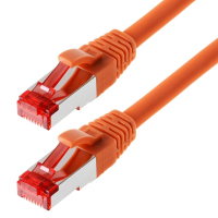 Helos CAT6 S/FTP (PIMF), 0.5m Netzwerkkabel Orange 0,5 m SF/UTP (S-FTP)