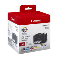 Canon PGI-1500XL BK/C/M/Y cartouche d'encre Original Rendement élevé (XL) Noir, Cyan, Magenta, Jaune