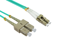 Cables Direct LC/SC, 5m fibre optic cable OM4 Blue