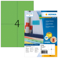 HERMA 4399 etiqueta autoadhesiva Rectángulo Permanente Verde 400 pieza(s)